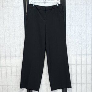 Zac & Rachel Black High Rise Tailored Stretch Pants 10 Slant Pocket Dress Slacks
